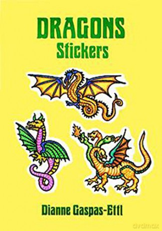 Dragons Stickers: 20 Full-Color Pressure-Sensitive Designs (Dover Stickers) - Oxford Children's Books [KSIĄŻKA]