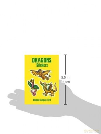 Dragons Stickers: 20 Full-Color Pressure-Sensitive Designs (Dover Stickers) - Oxford Children's Books [KSIĄŻKA]