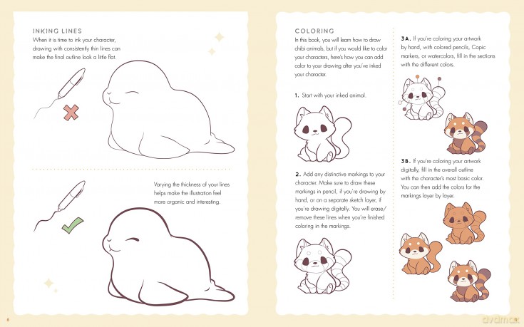 Draw and Color Cute Chibis: Learn to Draw and Color Adorable Characters - Includes: 48-page Instruction Book, 48-page Coloring Book, and 10 Markers - Editors of Chartwell Books [KSIĄŻKA]