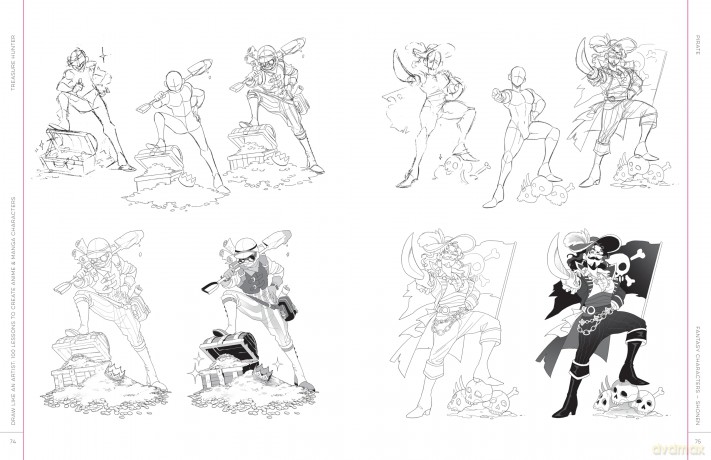 Draw Like an Artist: 100 Lessons to Create Anime and Manga Characters: Step-by-Step Line Drawing - A Sourcebook for Aspiring Artists and Character Designers - Access video tutorials via QR codes! (8) - Alex Brennan-Dent [KOMIKS]