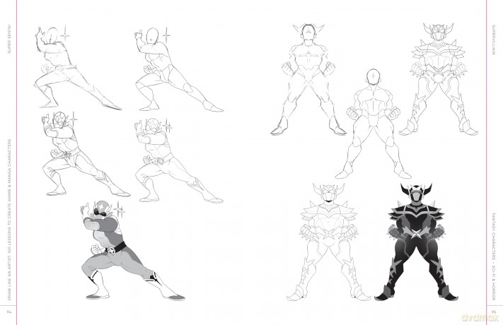 Draw Like an Artist: 100 Lessons to Create Anime and Manga Characters: Step-by-Step Line Drawing - A Sourcebook for Aspiring Artists and Character Designers - Access video tutorials via QR codes! (8) - Alex Brennan-Dent [KOMIKS]