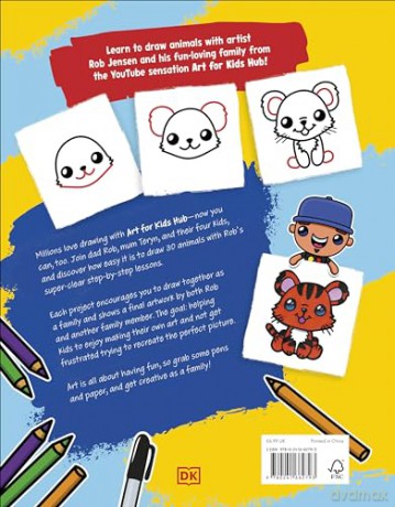 Draw with Art for Kids Hub Animals (DK Bilingual Visual Dictionary) - Rob Jensen [KSIĄŻKA]