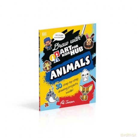 Draw with Art for Kids Hub Animals (DK Bilingual Visual Dictionary) - Rob Jensen [KSIĄŻKA]