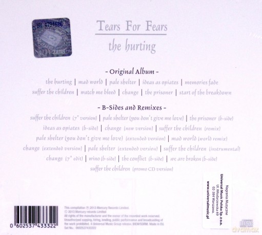 Tears For Fears: The Hurting (digipack) [2CD]
