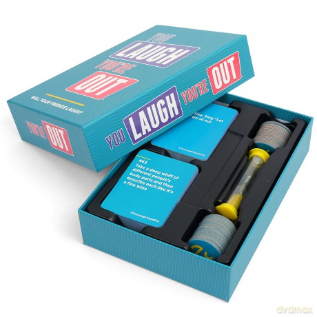 DSS Games You Laugh You're Out - A Family Party Game for People Who Can't Keep A Straight Face,Teal, Purple, Pink [KSIĄŻKA]