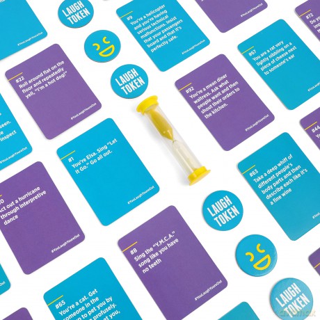 DSS Games You Laugh You're Out - A Family Party Game for People Who Can't Keep A Straight Face,Teal, Purple, Pink [KSIĄŻKA]
