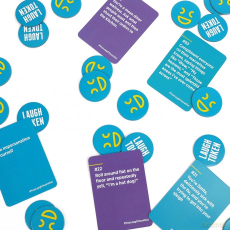DSS Games You Laugh You're Out - A Family Party Game for People Who Can't Keep A Straight Face,Teal, Purple, Pink [KSIĄŻKA]