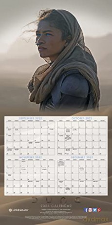 Dune September 2022-December 2023 Calendar (WALL 16 MONTH) - Legendary And Warner [KALENDARZ]