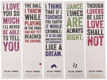 Dylan Thomas Bookmarks - Pack 2 - Dylan Thomas [KSIĄŻKA]