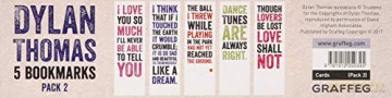Dylan Thomas Bookmarks - Pack 2 - Dylan Thomas [KSIĄŻKA]