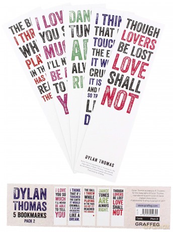 Dylan Thomas Bookmarks - Pack 2: 0 - Dylan Thomas [KSIĄŻKA]