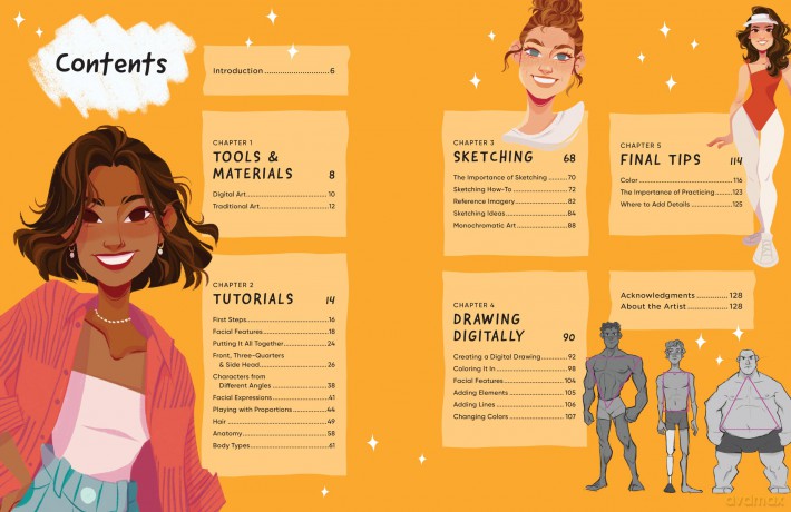 Dynamic Character Design: Draw faces and figures with pencil, markers, digital tools, and more - Fernanda Soares de Carvalho [KSIĄŻKA]