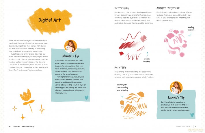 Dynamic Character Design: Draw faces and figures with pencil, markers, digital tools, and more - Fernanda Soares de Carvalho [KSIĄŻKA]