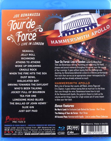 Joe Bonamassa: Tour De Force - Hammersmith Apollo [Blu-Ray]