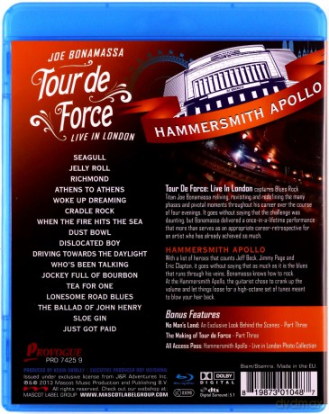 Joe Bonamassa: Tour De Force - Hammersmith Apollo [Blu-Ray]