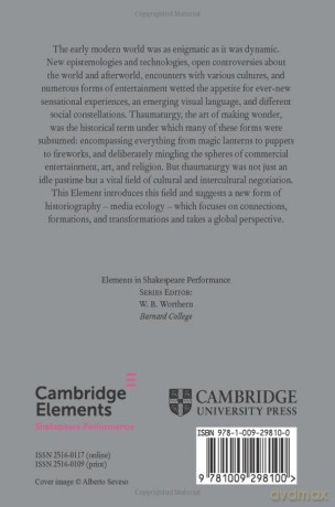 Early Modern Media Ecology (Elements in Shakespeare Performance) - Peter W. Marx [KSIĄŻKA]