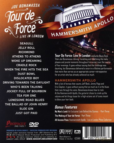Joe Bonamassa: Tour De Force - Hammersmith Apollo (digipack) [2DVD]