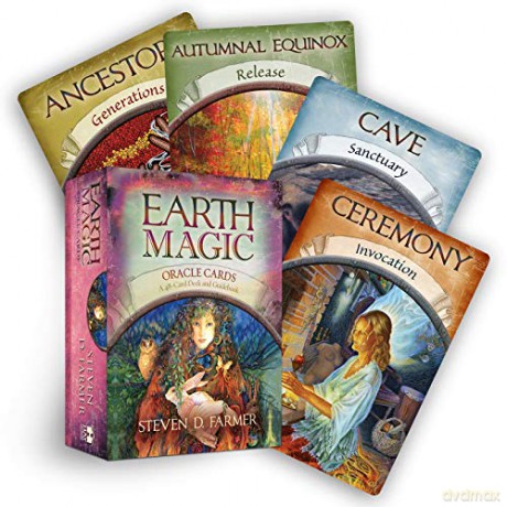 Earth Magic Oracle Cards - Steven Farmer PhD [KSIĄŻKA]