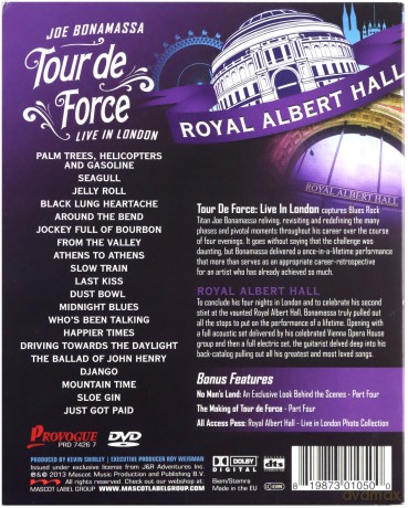 Joe Bonamassa: Tour De Force - Royal Albert Hall (digipack) [2DVD]