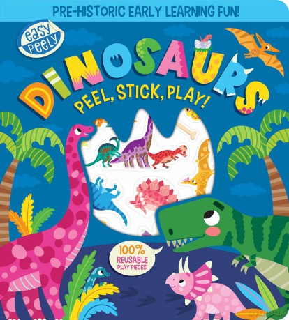 Easy Peely Dinosaurs - Peel, Stick, Play! (Easy Peely - Peel, Stick, Play!) - Imagine That [KSIĄŻKA]