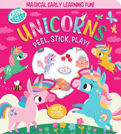 Easy Peely Unicorns - Peel, Stick, Play! (Easy Peely - Peel, Stick, Play!) - Imagine That [KSIĄŻKA]