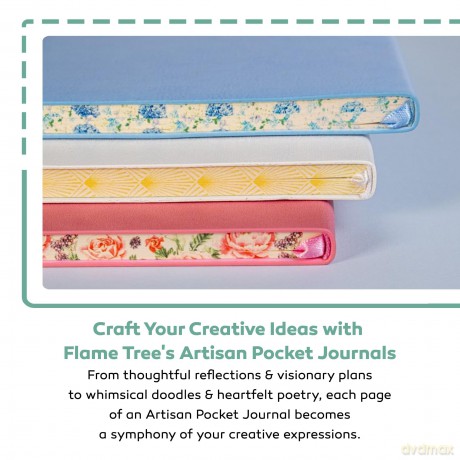 Ebony Black Artisan Pocket Journal (Flame Tree Journals) (Artisan Pocket Journals) - Flame Tree Studio [KSIĄŻKA]