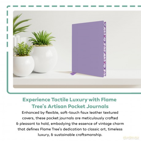 Ebony Black Artisan Pocket Journal (Flame Tree Journals) (Artisan Pocket Journals) - Flame Tree Studio [KSIĄŻKA]