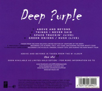 Deep Purple: Above And Beyond (digipack) [CD]