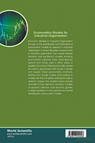 Econometric Models For Industrial Organization: 3 (World Scientific Lecture Notes in Economics) - Matthew Shum [KSIĄŻKA]