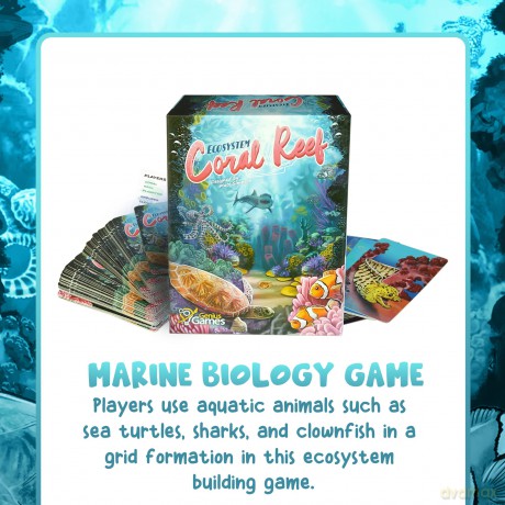 Ecosystem Coral Reef | Animals, Educational and Environmental Game | Card Game [KSIĄŻKA]