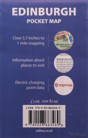 Edinburgh Pocket Map: The perfect way to explore Edinburgh - Collins Maps [KSIĄŻKA]