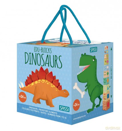 Edu Blocks - Dinosaurs - M Gaule [KSIĄŻKA]