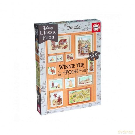 Educa Borras 18256 Winnie The Pooh 1000 Piece Photoframes Jigsaw Puzzle, Multi [PUZZLE]