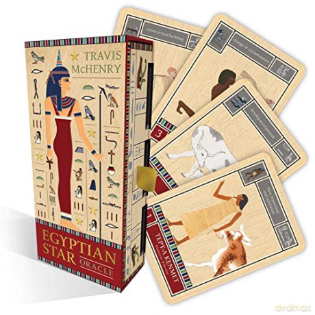 Egyptian Star Oracle: (42 Gilded Cards, 144-Page Full-Color Guidebook and Eye of Horus Charm) - Travis McHenry [KSIĄŻKA]