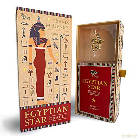 Egyptian Star Oracle: (42 Gilded Cards, 144-Page Full-Color Guidebook and Eye of Horus Charm) - Travis McHenry [KSIĄŻKA]