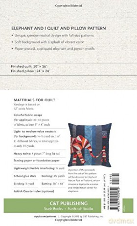 Elephant and I - Quilt and Pillow Pattern - Jennifer Sampou [KSIĄŻKA]