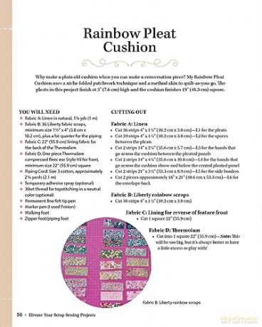 Elevate Your Scrap Sewing Projects: 20+ Beautiful Techniques Using Your Fabric Stash (Landauer) 10 Projects for Quilts, Baskets, Cushions, and Bags Made with Fabric Weaving, Fusible Appliqué, and More - Sallieann Harrison [KSIĄŻKA]