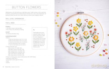 Embroidery with Buttons (Weekend Makes): 25 Quick and Easy Projects to Make - Rosemary Drysdale [KSIĄŻKA]