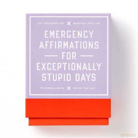 Emergency Affirmations for Exceptionally Stupid Days Card Deck - Brass Monkey [KSIĄŻKA]