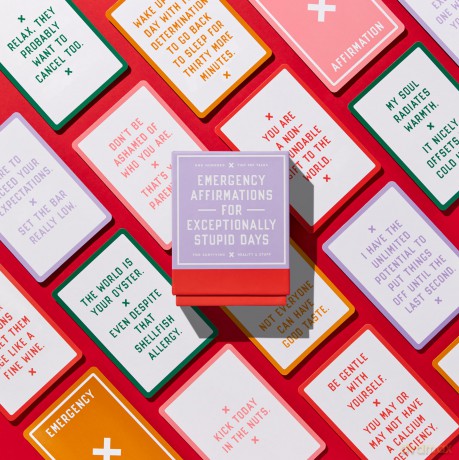 Emergency Affirmations for Exceptionally Stupid Days Card Deck - Brass Monkey [KSIĄŻKA]