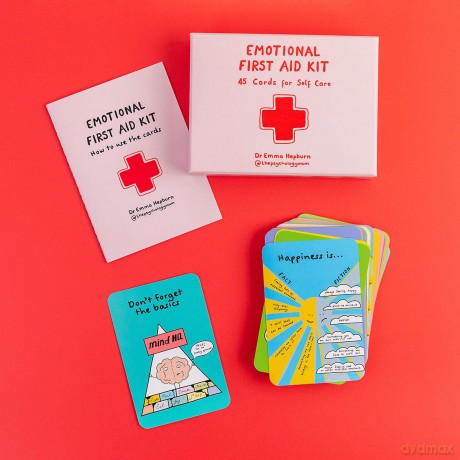 Emotional First Aid Kit: 45 cards for self-care - Dr Emma Hepburn [KSIĄŻKA]