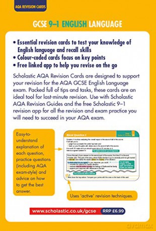 English Language: GCSE Revision Cards for AQA English with free app (GCSE Grades 9-1 Revision Cards) (GCSE Grades 9-1 Subject Revision Cards) - Cindy Torn [KSIĄŻKA]