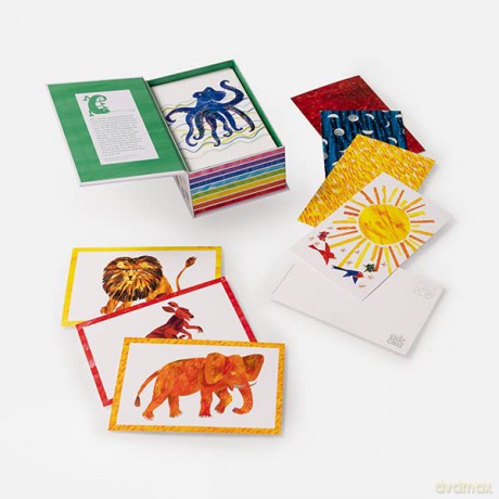 Eric Carle's Box of Wonders: 100 Colorful Postcards - Eric Carle [KSIĄŻKA]