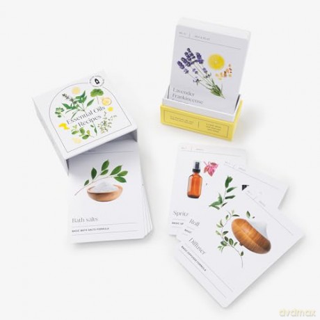 Essential Oils Recipes: A 52-Card Deck for Healing and Home: 50 Recipes - Eric Zielinski [KSIĄŻKA]