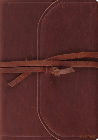 ESV Journaling Bible, Interleaved Edition (Natural Leather, Brown, Flap with Strap): English Standard Bible, Brown, Flap With Strap, Natural Leather, Journaling Bible, Interleaved Edition - Esv [KSIĄŻKA]