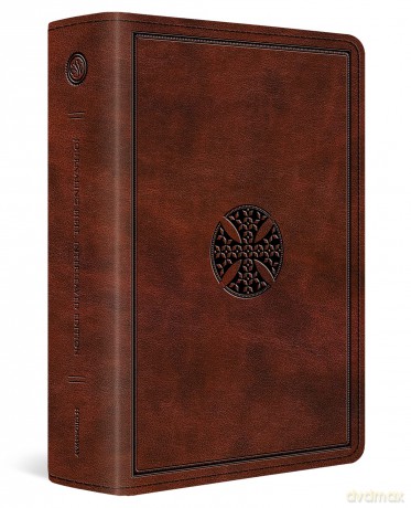 ESV Journaling Bible, Interleaved Edition, Mahogany: English Standard Version, Journaling Bible, Trutone, Mahogany, Mosaic Cross Design - Esv [KSIĄŻKA]