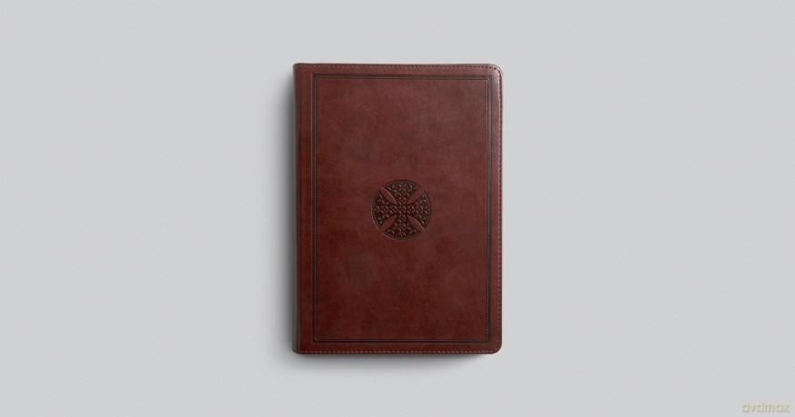 ESV Journaling Bible, Interleaved Edition, Mahogany: English Standard Version, Journaling Bible, Trutone, Mahogany, Mosaic Cross Design - Esv [KSIĄŻKA]