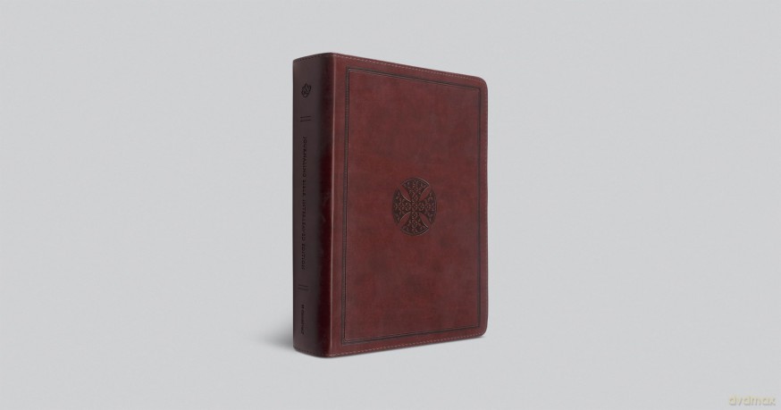 ESV Journaling Bible, Interleaved Edition, Mahogany: English Standard Version, Journaling Bible, Trutone, Mahogany, Mosaic Cross Design - Esv [KSIĄŻKA]