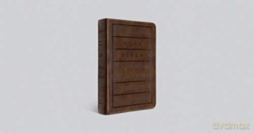 ESV Large Print Personal Size Bible, Brown: English Standard Version, Brown, Engraved Mantel, Trutone, Personal Size - Esv [KSIĄŻKA]