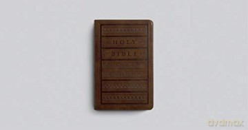 ESV Large Print Personal Size Bible, Brown: English Standard Version, Brown, Engraved Mantel, Trutone, Personal Size - Esv [KSIĄŻKA]